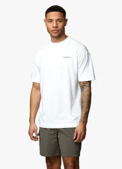 Twin Sets<Gym King Premium Linear Tee White