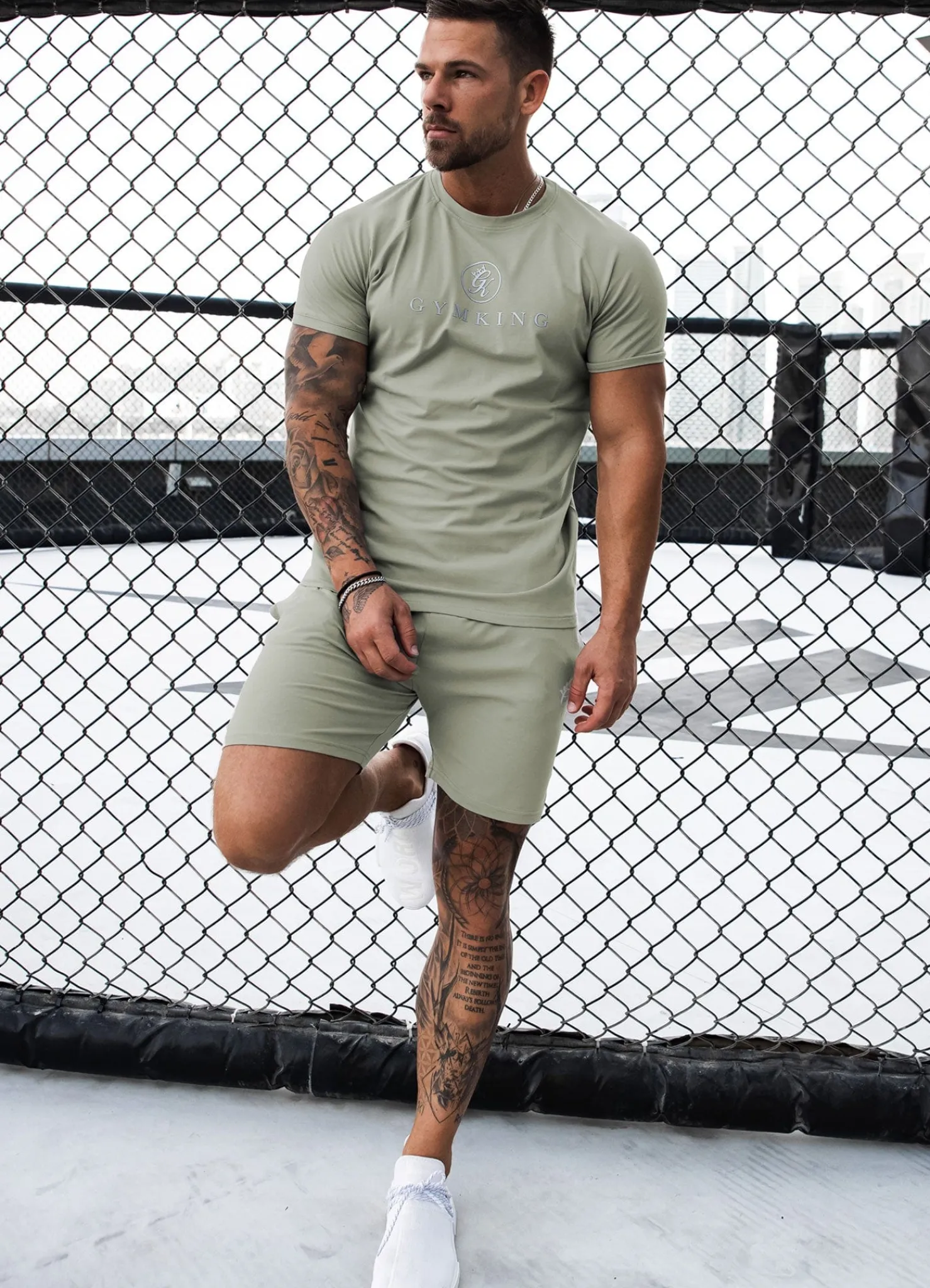 Twin Sets<Gym King Pro Jersey Short Soft Khaki