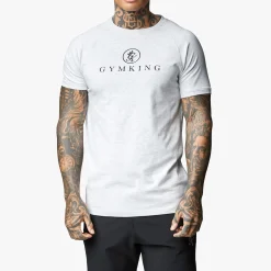 T-Shirts<Gym King Pro Jersey Tee Snow Marl