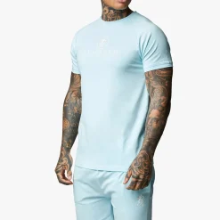 T-Shirts<Gym King Pro Jersey Tee Aqua Sky