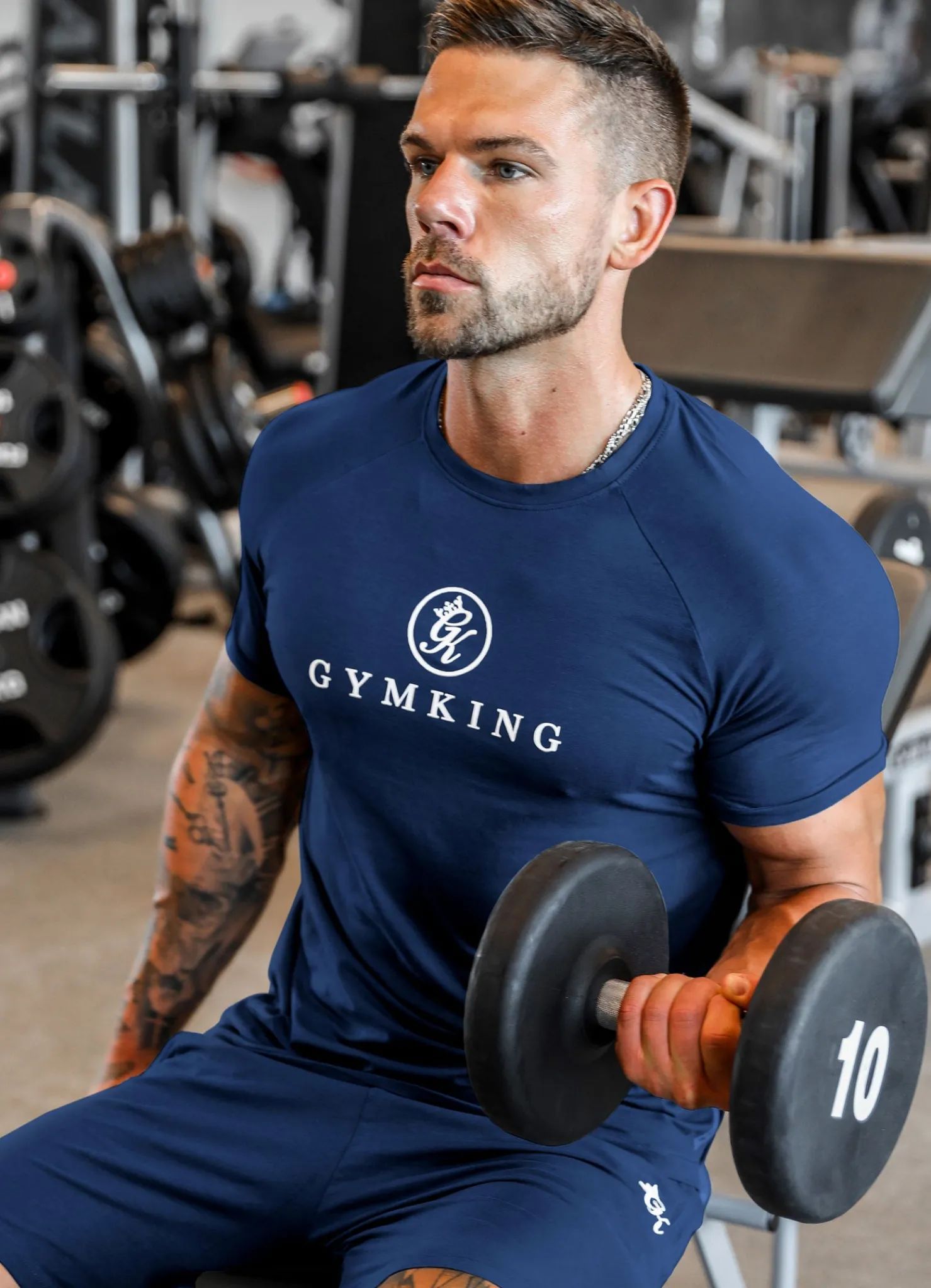 Twin Sets<Gym King Pro Jersey Tee Moonlight Blue