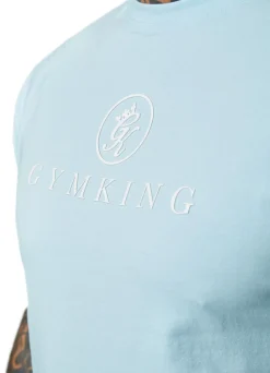 Gymwear<Gym King Pro Jersey Tee Aqua Sky