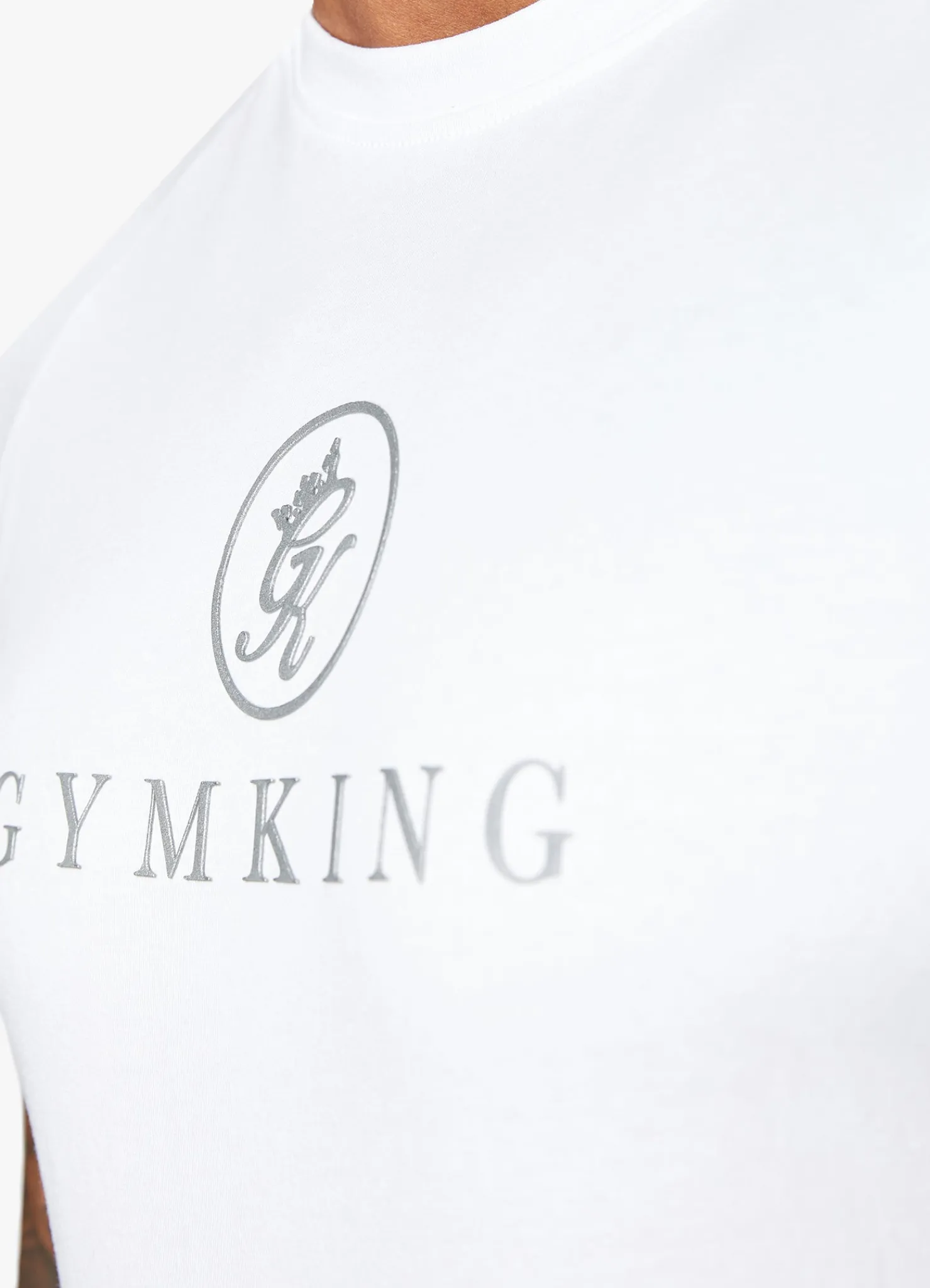 T-Shirts<Gym King Pro Jersey Tee White