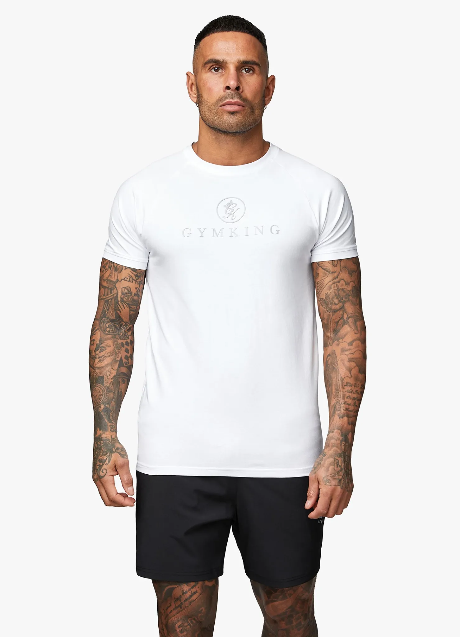 T-Shirts<Gym King Pro Jersey Tee White