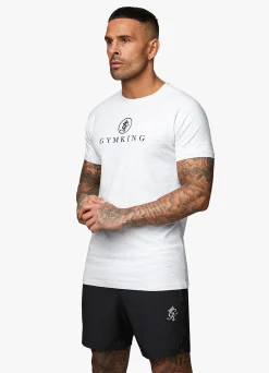 T-Shirts<Gym King Pro Jersey Tee Snow Marl