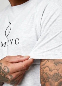 T-Shirts<Gym King Pro Jersey Tee Snow Marl