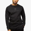 Sweatshirts & Hoodies<Gym King Pro Logo Crew Black/Black Reflective