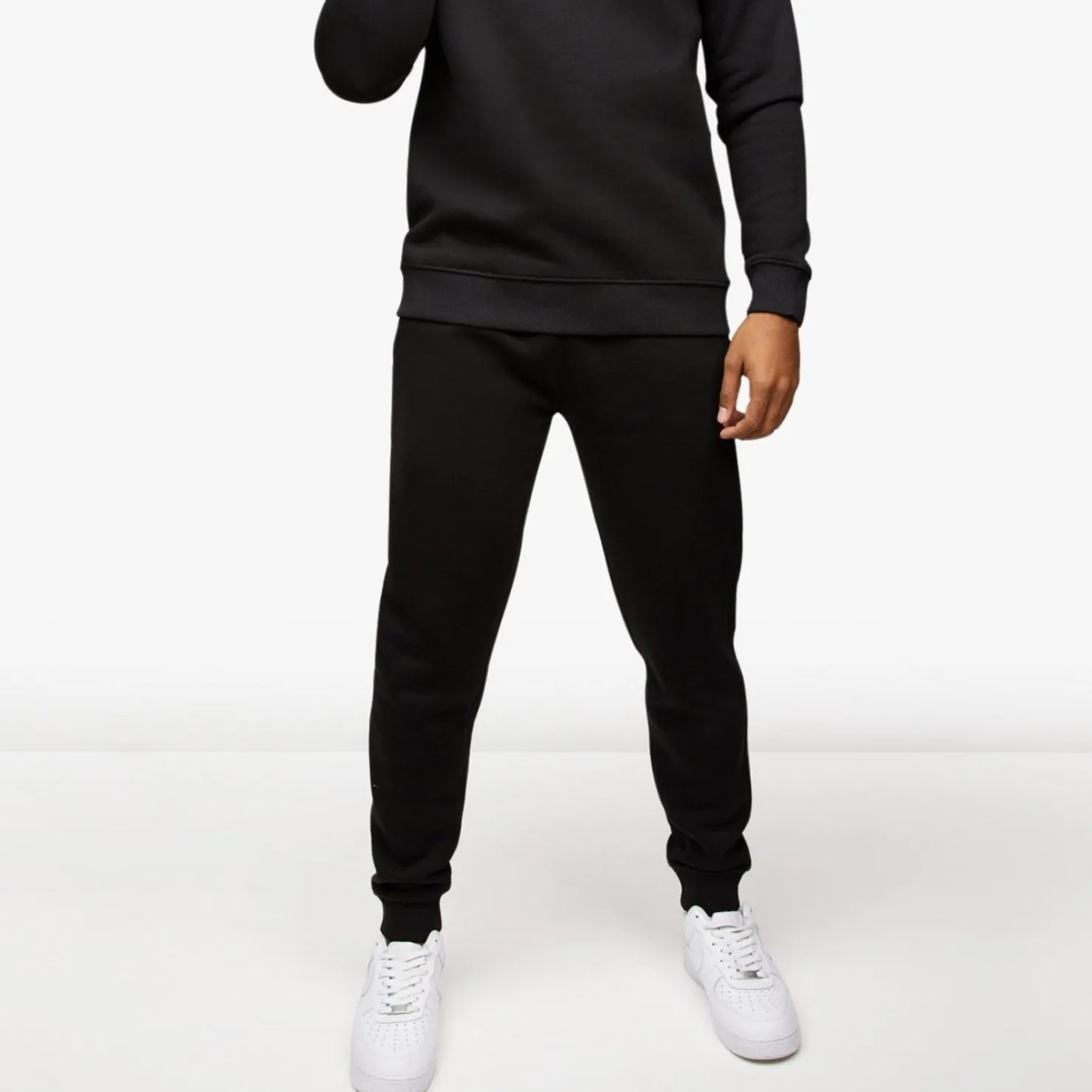 Tracksuit Bottoms<Gym King Pro Logo Fleece Jogger Black/Black