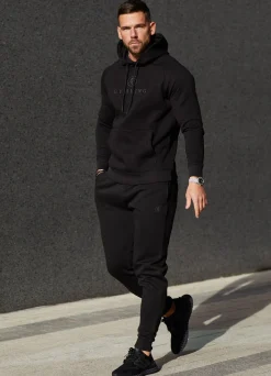Tracksuit Bottoms<Gym King Pro Logo Fleece Jogger Black/Black