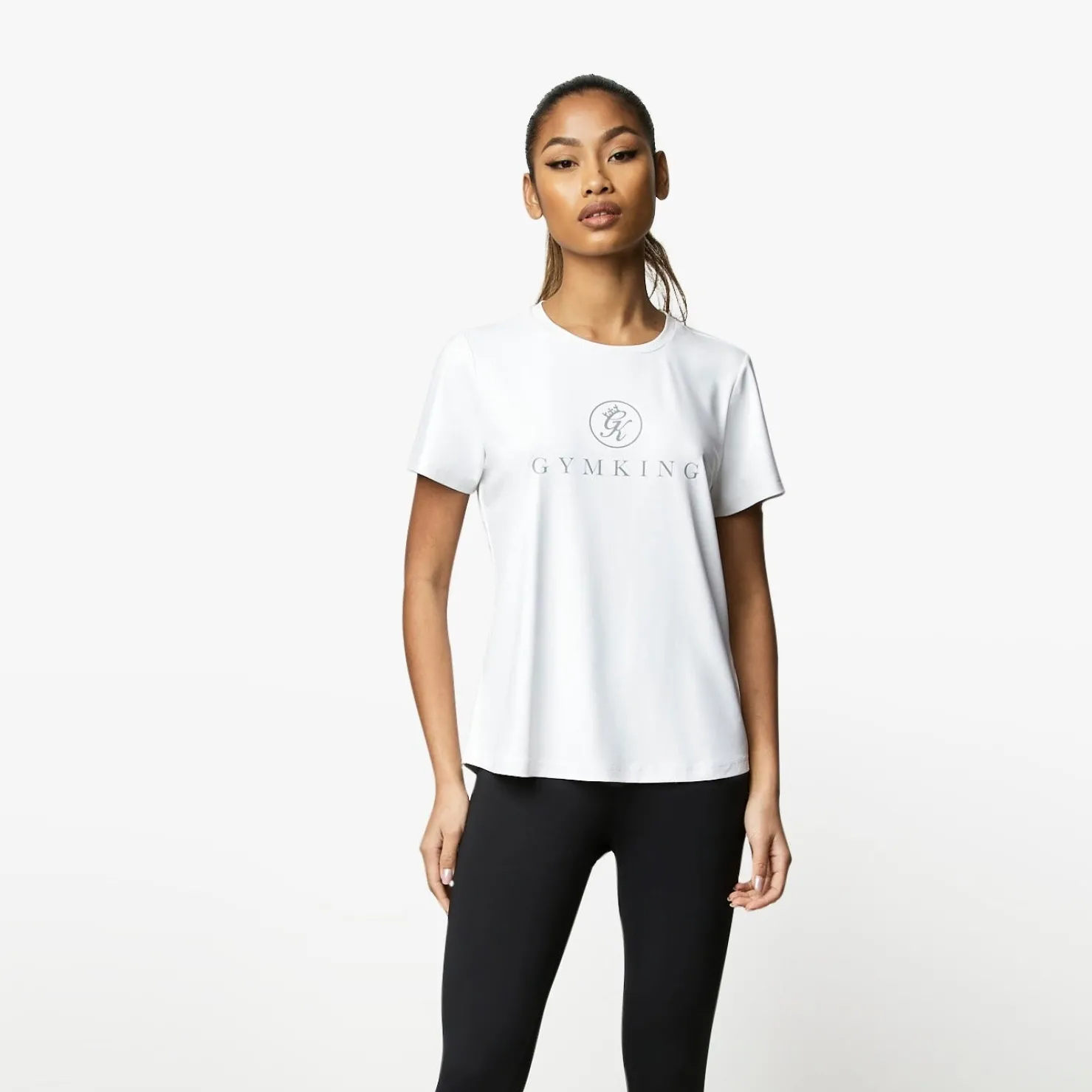 Gymwear<Gym King Pro Logo Tee White