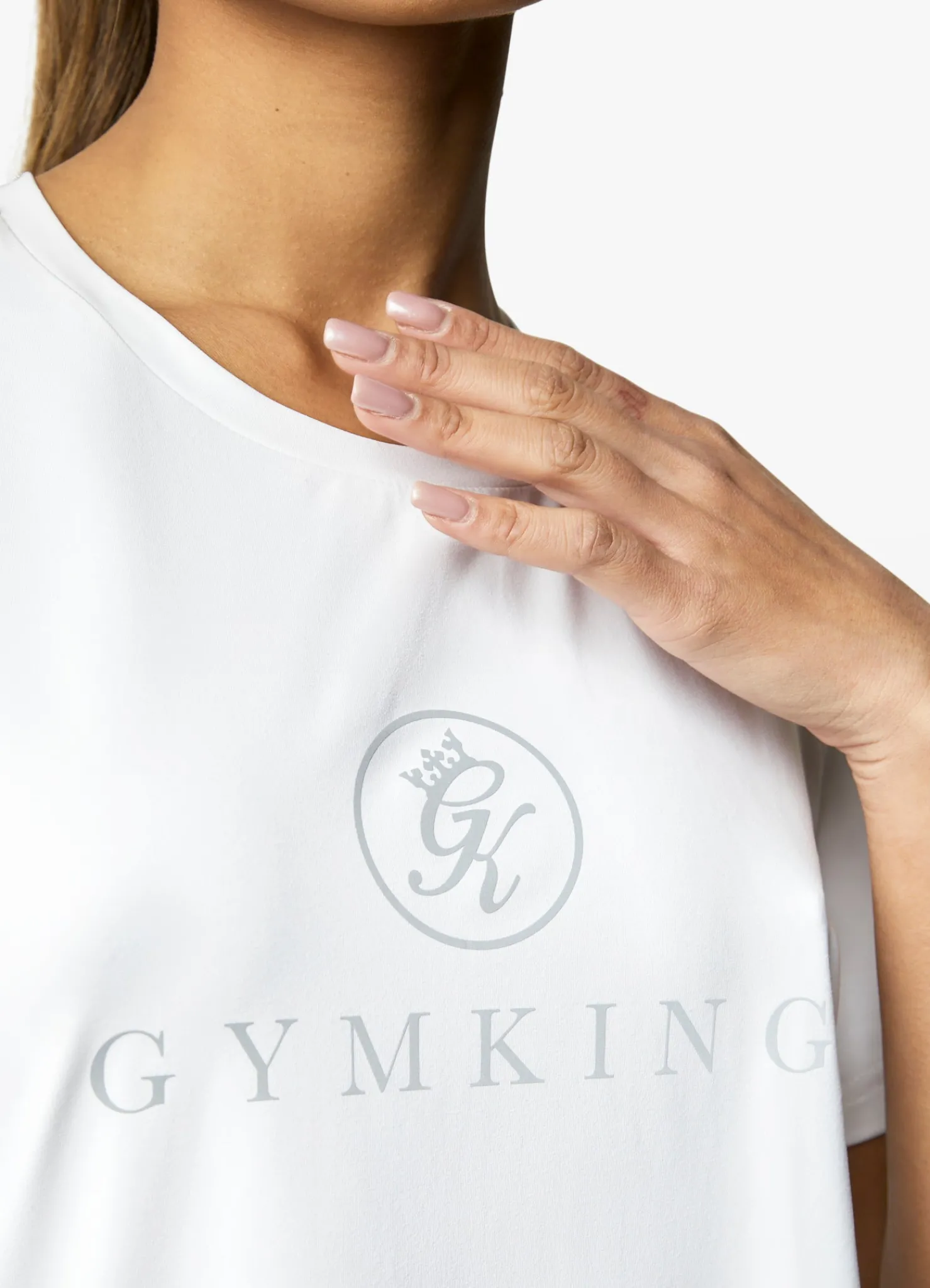 Gymwear<Gym King Pro Logo Tee White