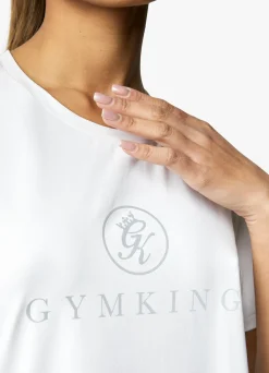 Tops & T-Shirts<Gym King Pro Logo Tee White