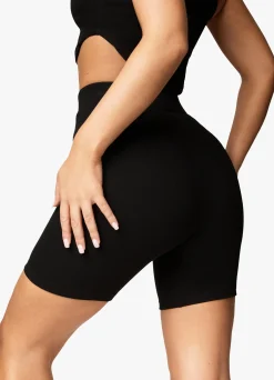Shorts<Gym King Raised Seam Cycle Short Black