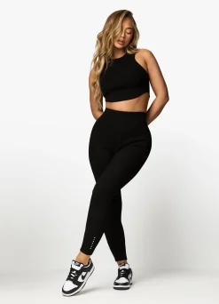 Leggings<Gym King Raised Seam Legging Black