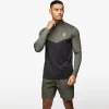 Gymwear<Gym King React 1/4 Zip Khaki/Black