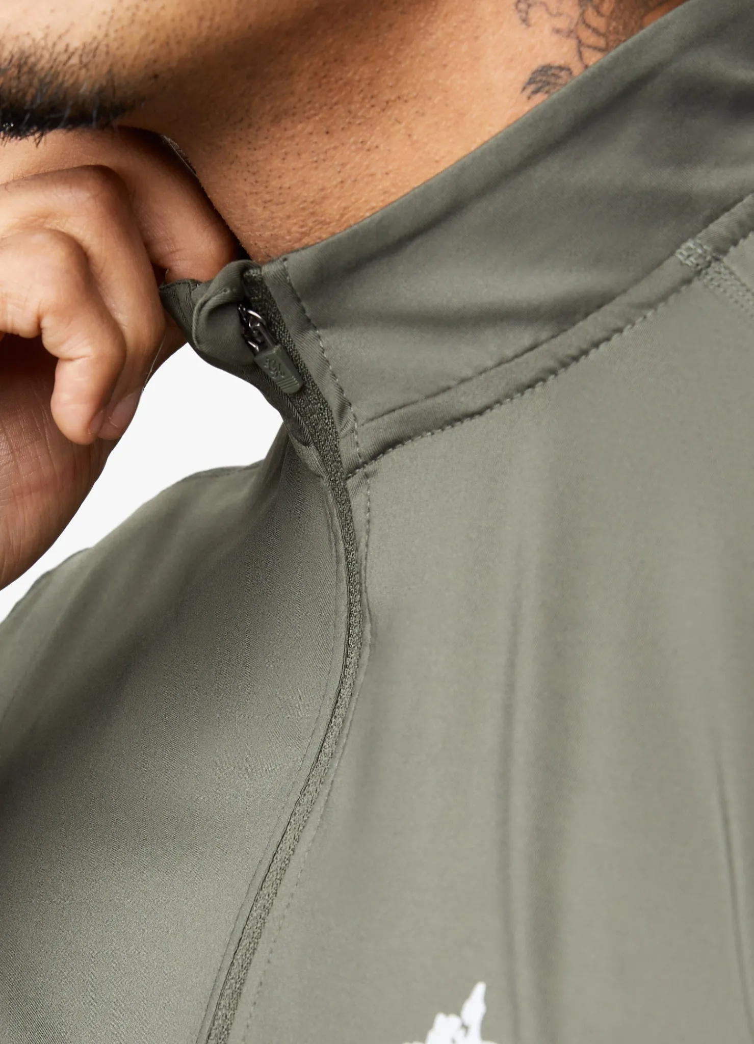 Gymwear<Gym King React 1/4 Zip Khaki/Black