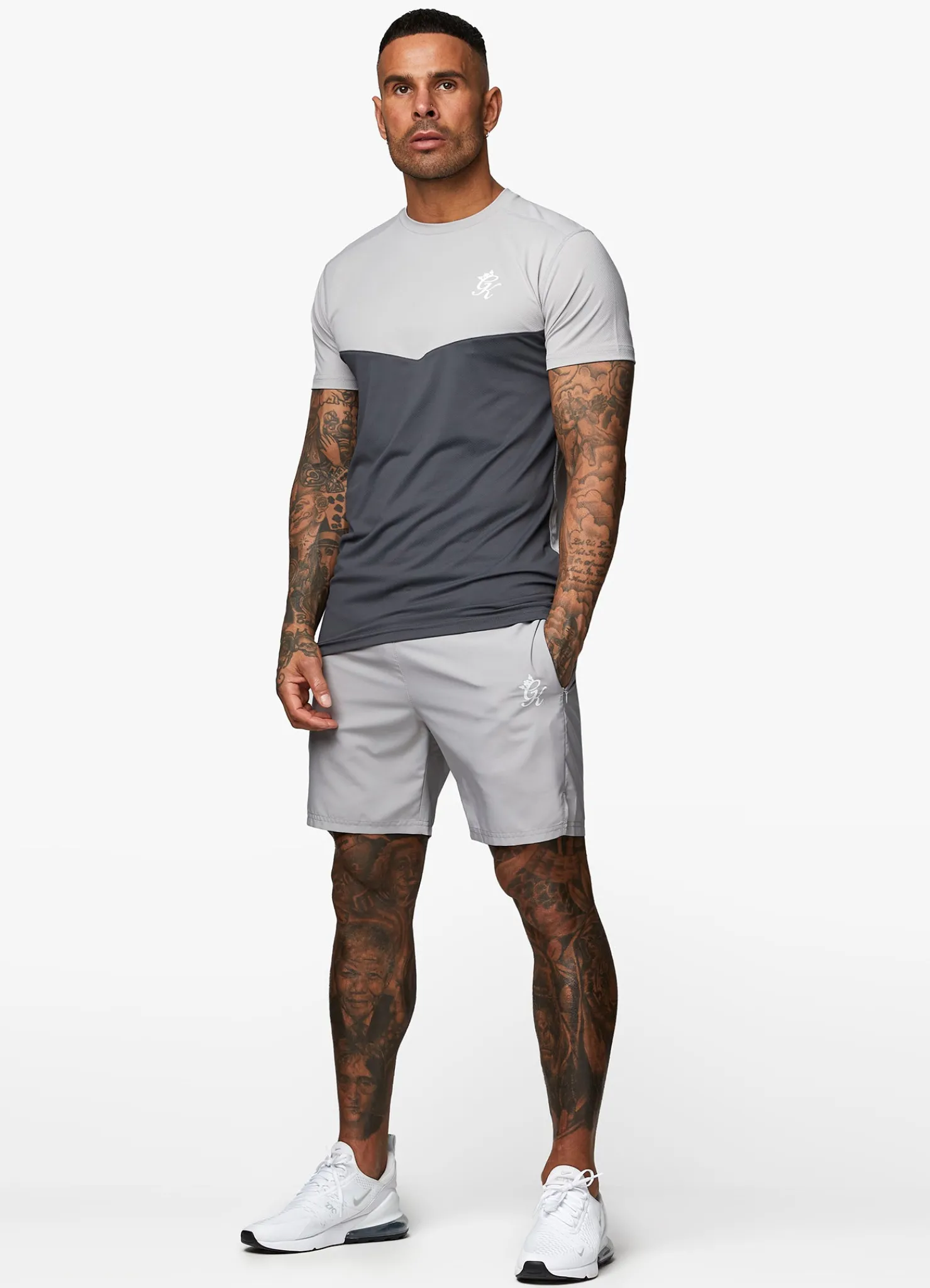 T-Shirts<Gym King React Tee Light Grey/Graphite