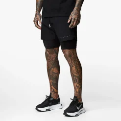 Shorts<Gym King Rebellion 5" Short Black