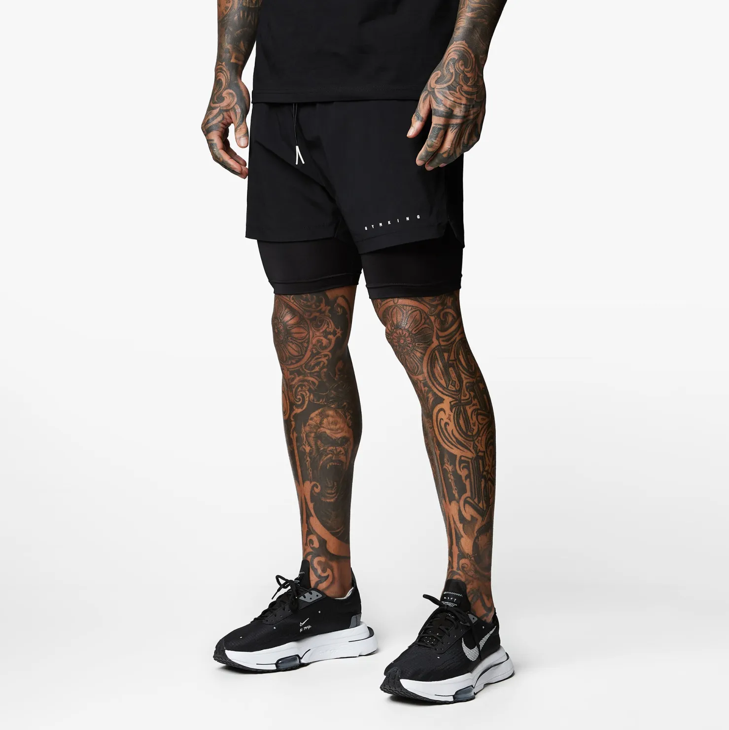 Shorts<Gym King Rebellion 5" Short Black