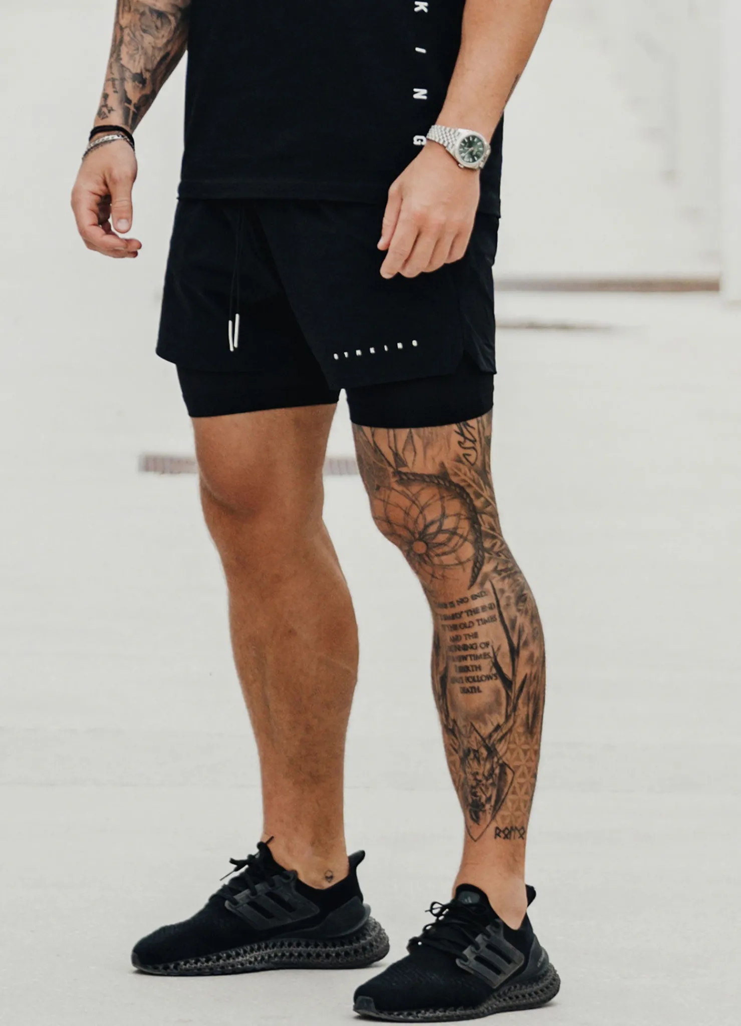 Shorts<Gym King Rebellion 5" Short Black
