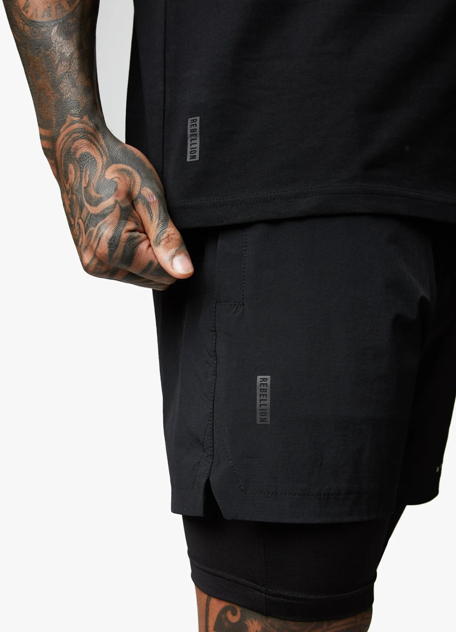 Shorts<Gym King Rebellion 5" Short Black