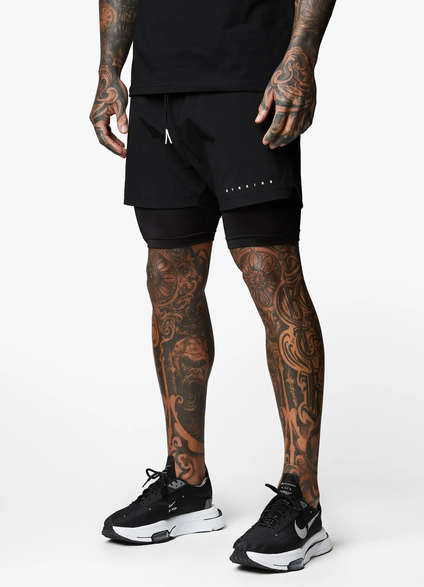Shorts<Gym King Rebellion 5" Short Black