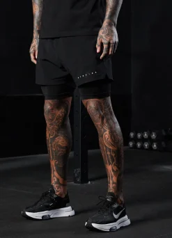 Shorts<Gym King Rebellion 5" Short Black