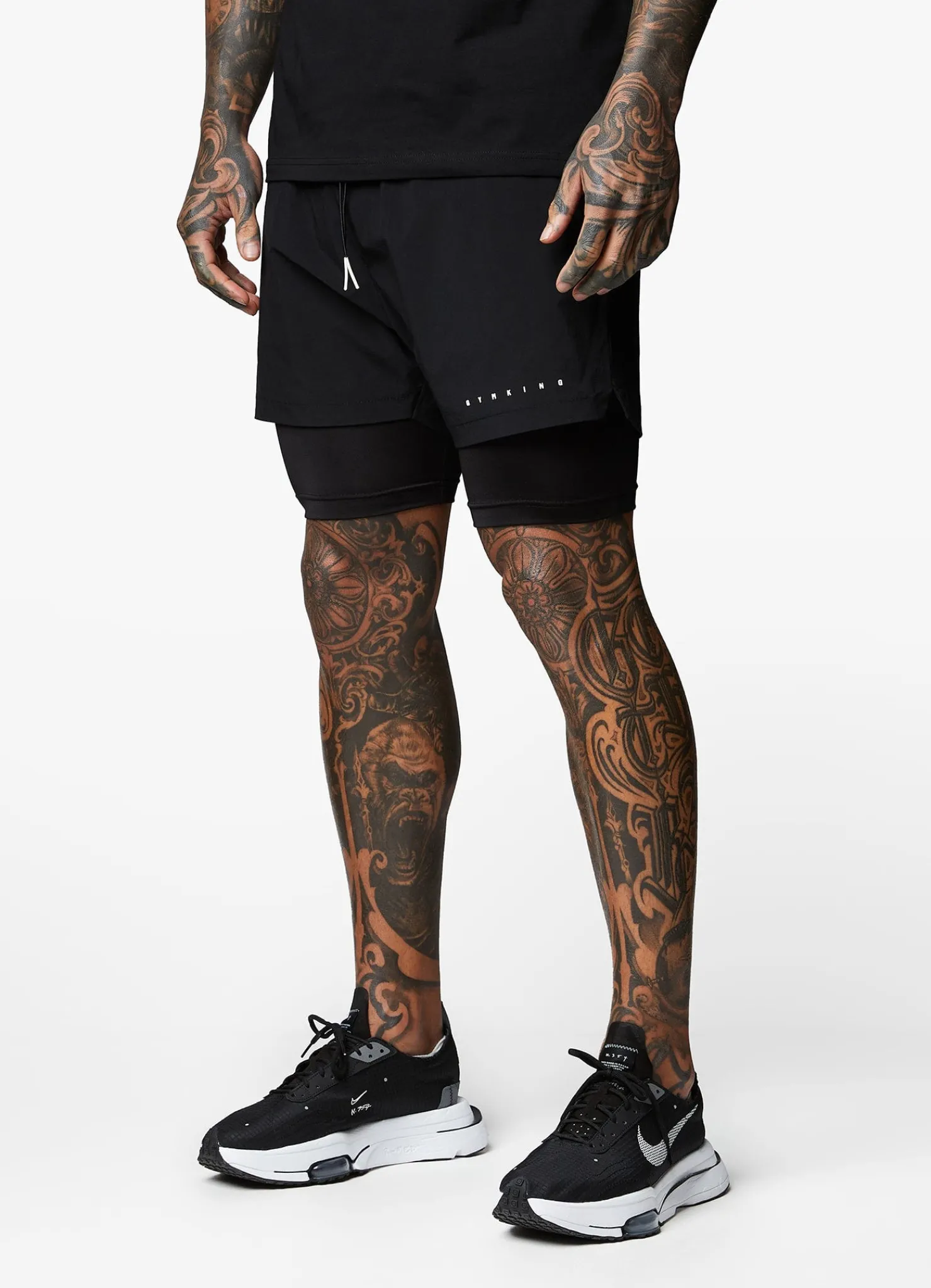 Shorts<Gym King Rebellion 5" Short Black