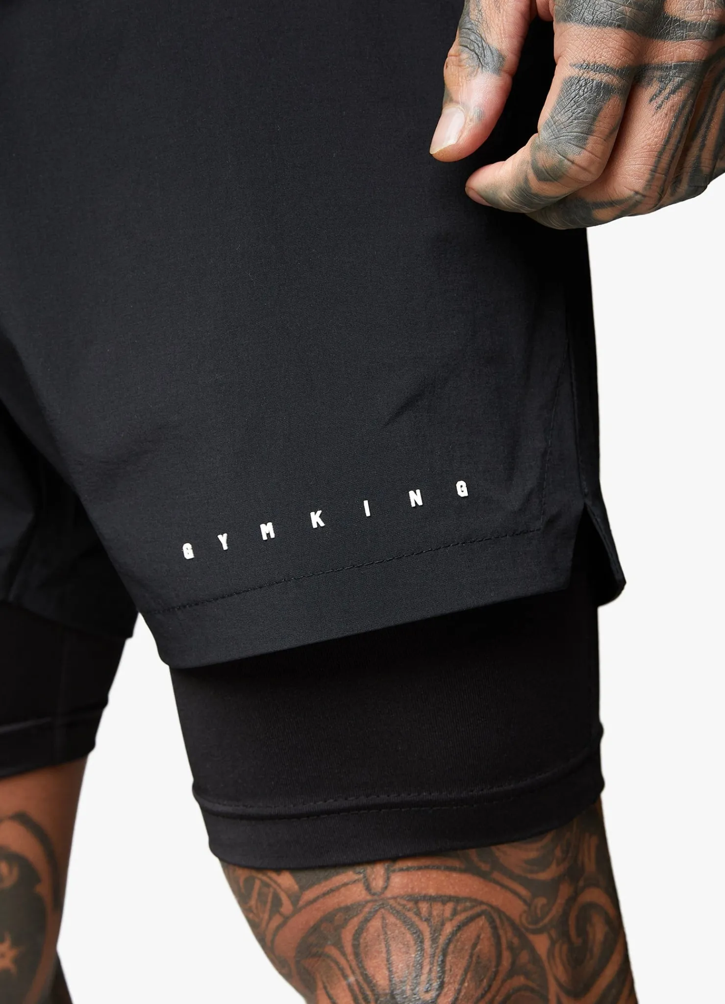 Shorts<Gym King Rebellion 5" Short Black