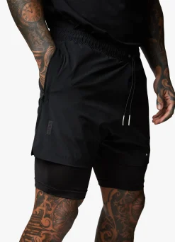 Shorts<Gym King Rebellion 5" Short Black