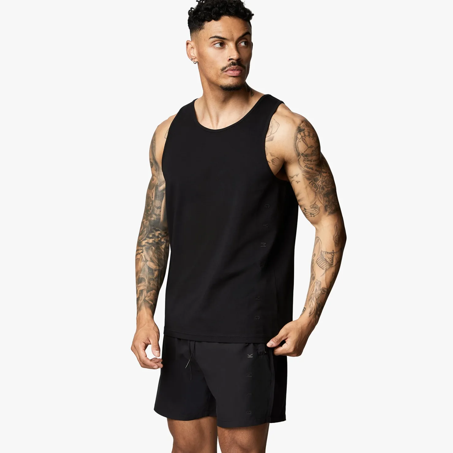 Vests<Gym King Rebellion Jersey Vest Black