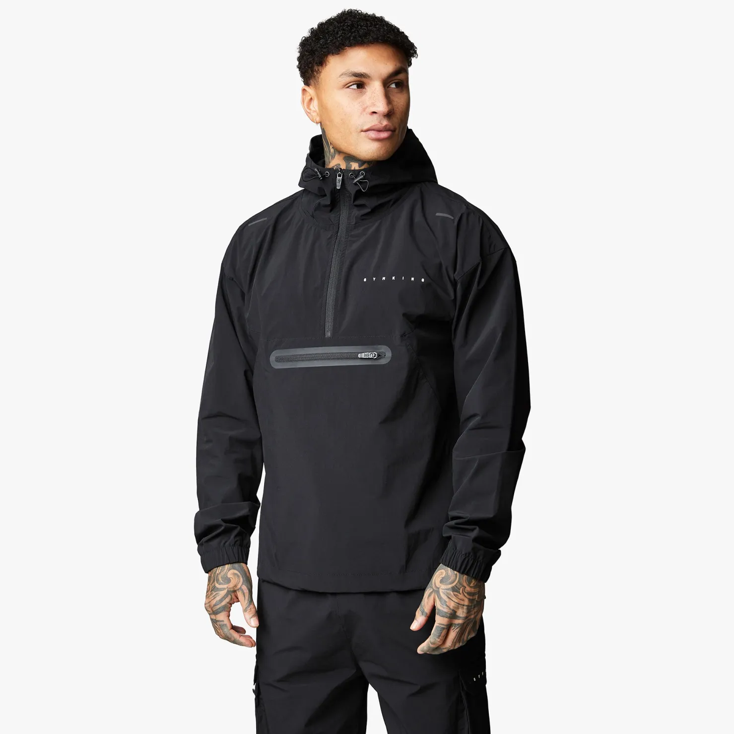 Outerwear<Gym King Rebellion Overhead Jacket Black