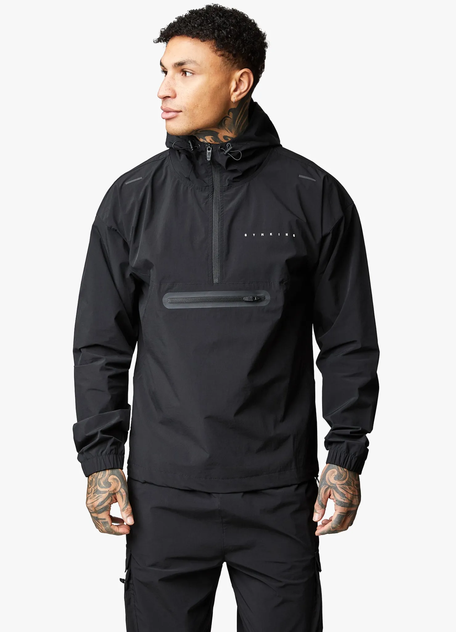 Outerwear<Gym King Rebellion Overhead Jacket Black