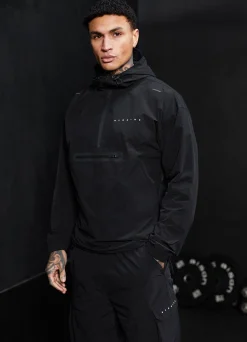 Outerwear<Gym King Rebellion Overhead Jacket Black