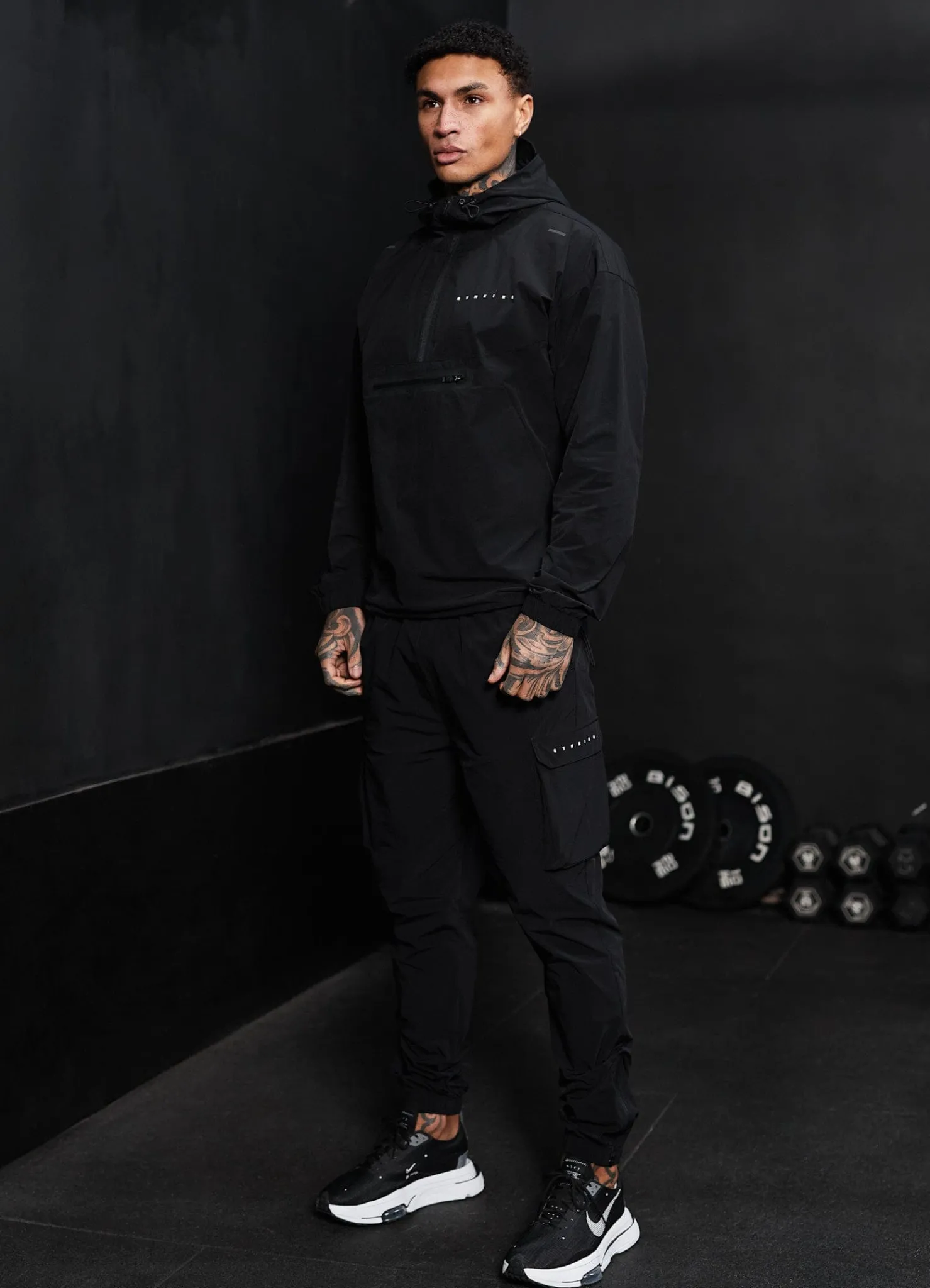 Outerwear<Gym King Rebellion Overhead Jacket Black