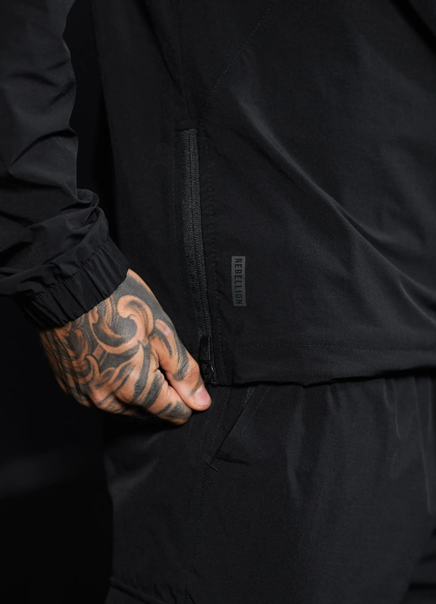 Outerwear<Gym King Rebellion Overhead Jacket Black