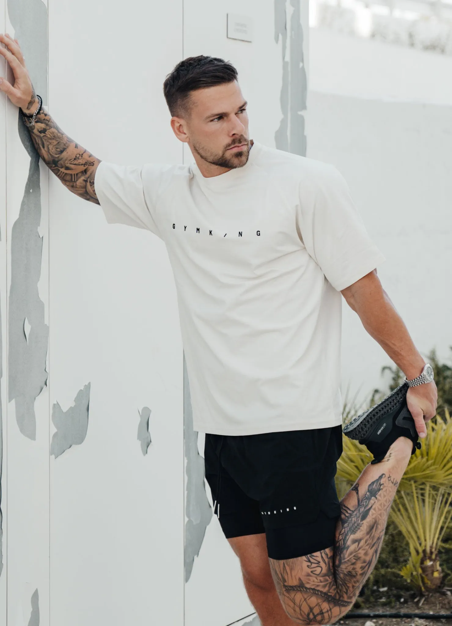 T-Shirts<Gym King Rebellion Tee Antique White