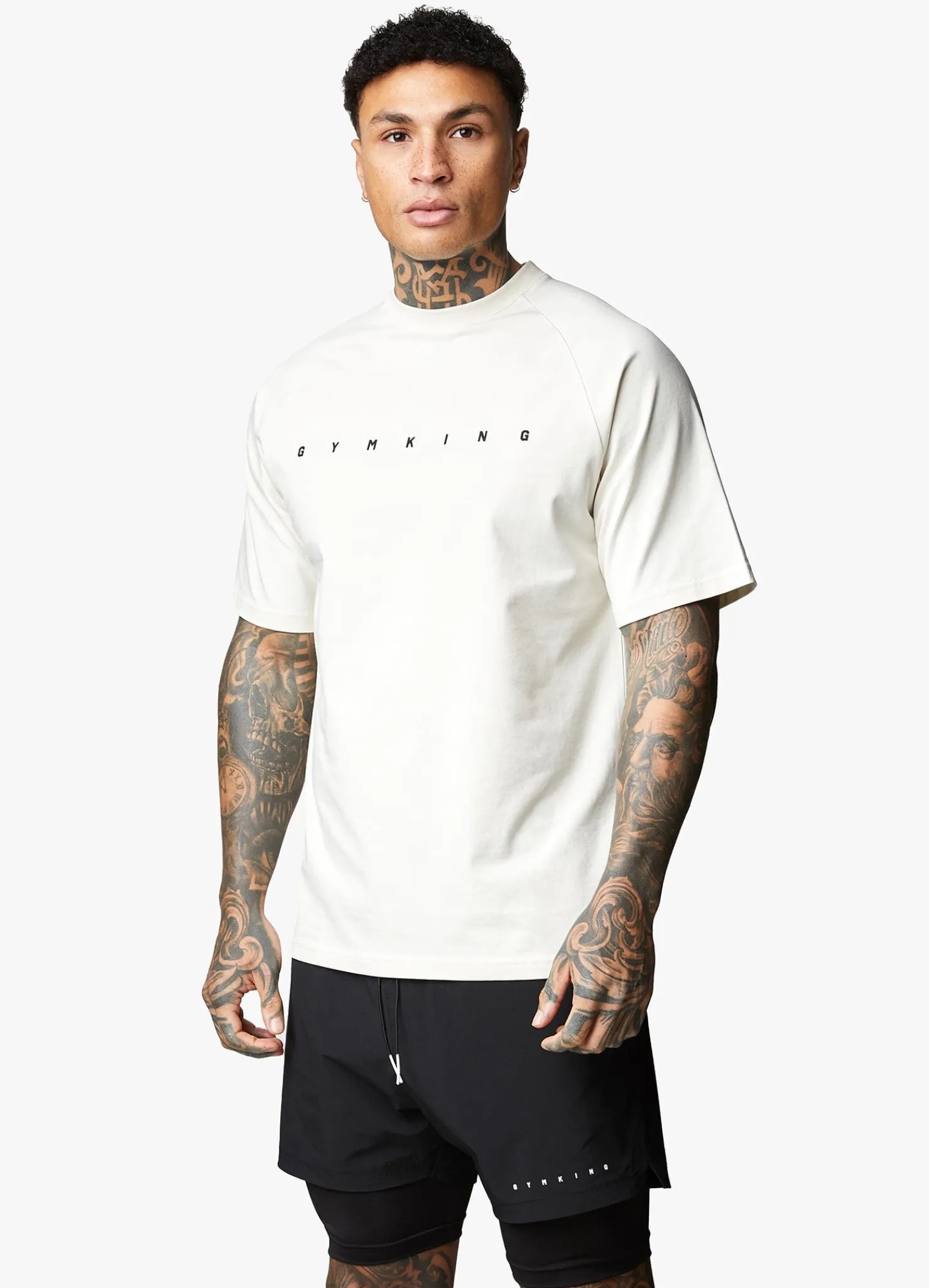 T-Shirts<Gym King Rebellion Tee Antique White