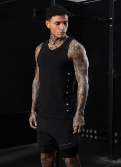 Vests<Gym King Rebellion Vest Black
