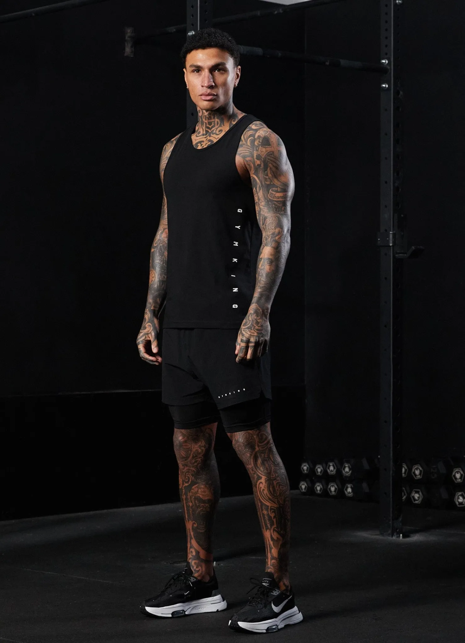 Vests<Gym King Rebellion Vest Black
