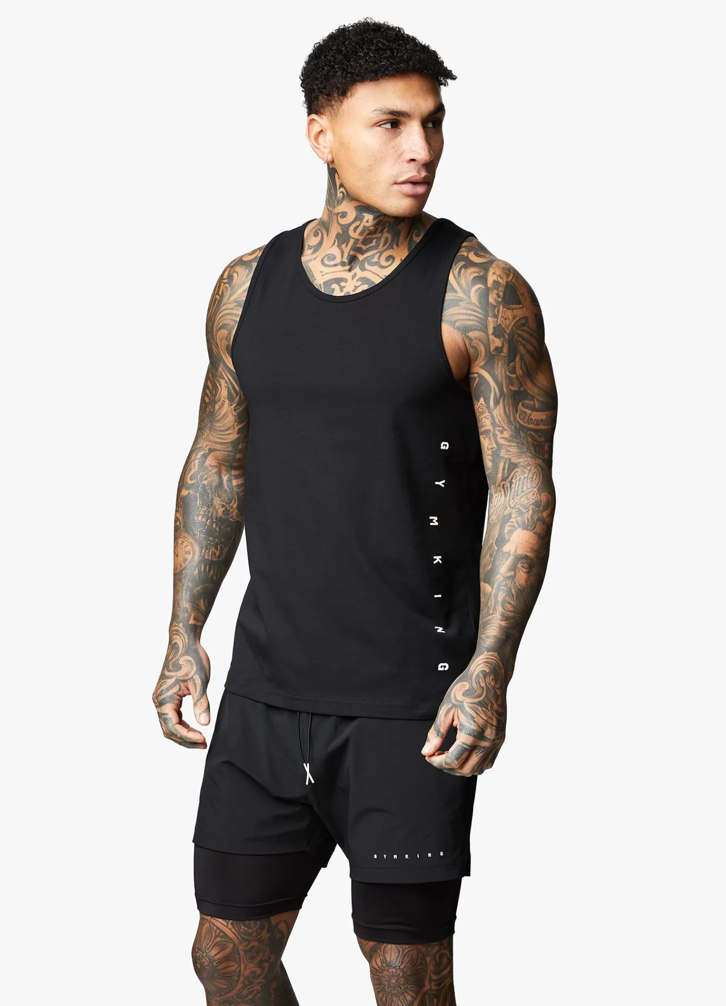 Vests<Gym King Rebellion Vest Black