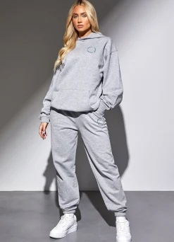 Joggers<Gym King Recharge Boyfriend Jogger Light Grey Marl