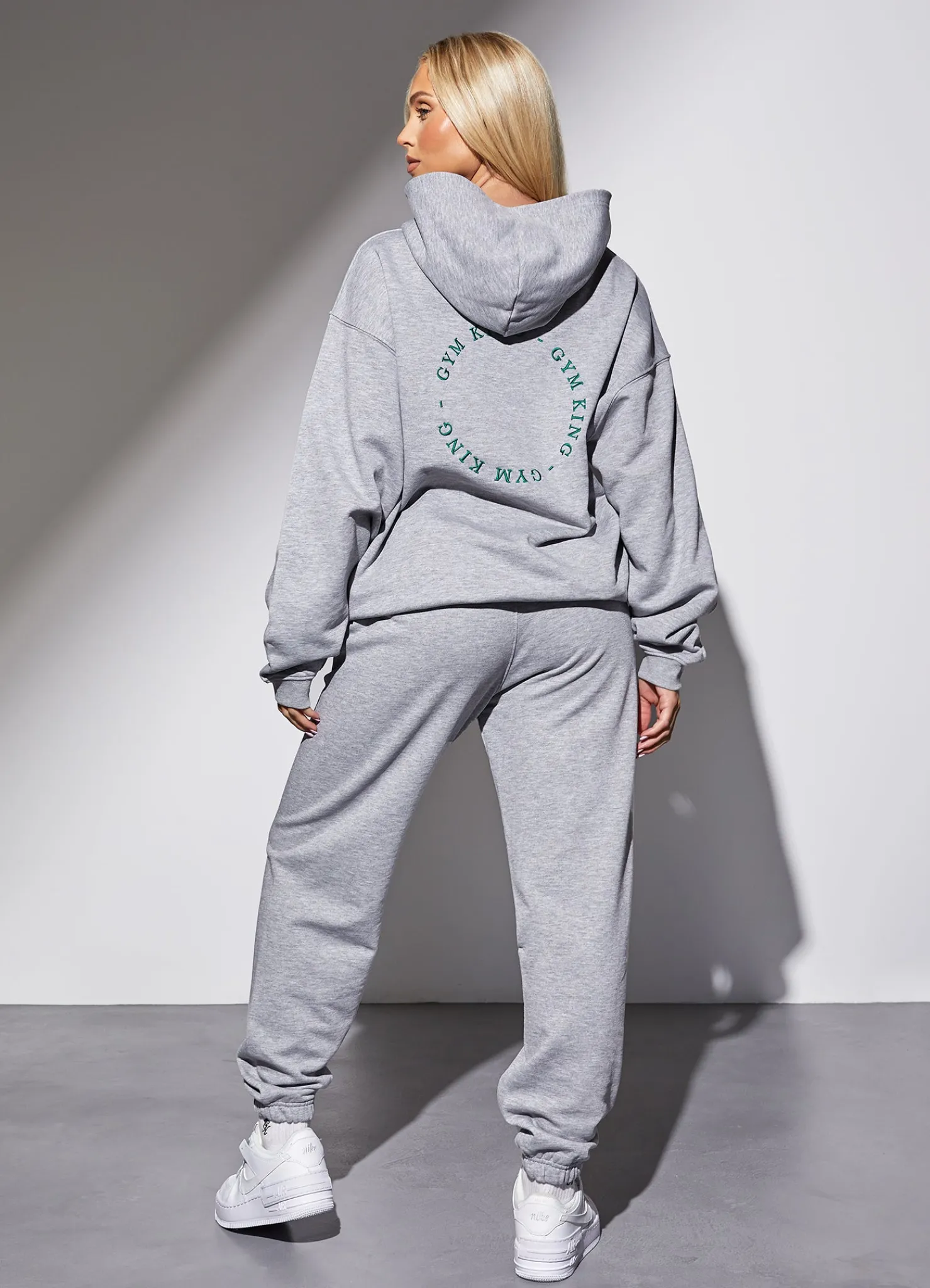 Joggers<Gym King Recharge Boyfriend Jogger Light Grey Marl