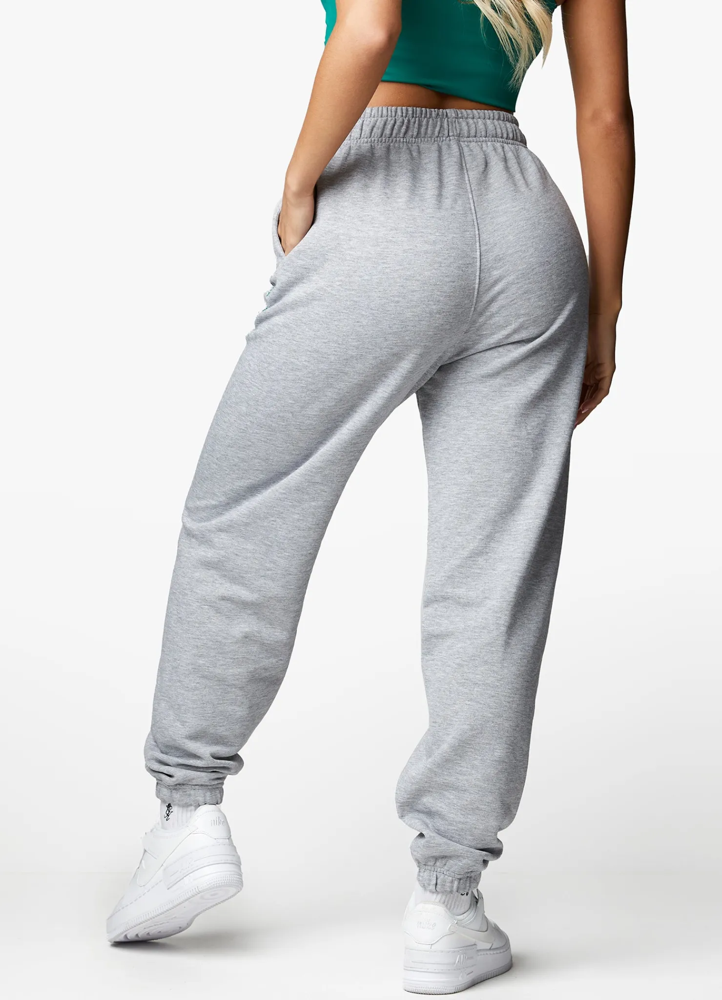 Joggers<Gym King Recharge Boyfriend Jogger Light Grey Marl