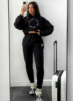 Hoodies<Gym King Recharge Drop Shoulder Hoodie Black