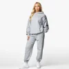 Tracksuits<Gym King Recharge Hood Tracksuit Light Grey Marl