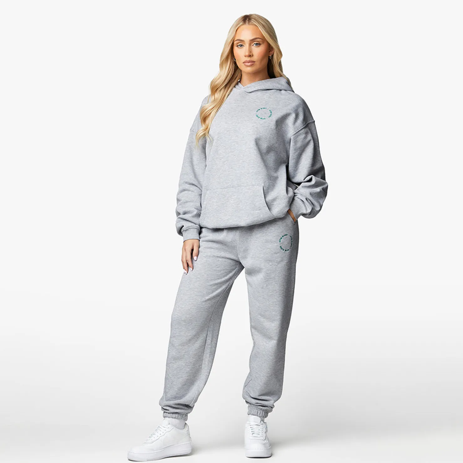 Tracksuits<Gym King Recharge Hood Tracksuit Light Grey Marl