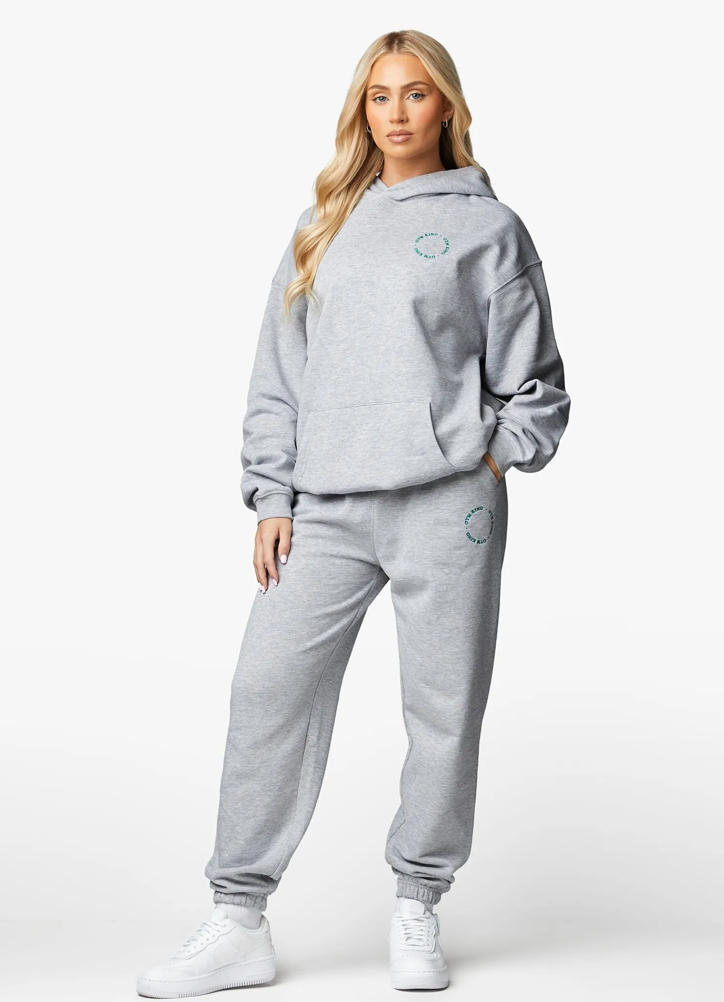 Tracksuits<Gym King Recharge Hood Tracksuit Light Grey Marl