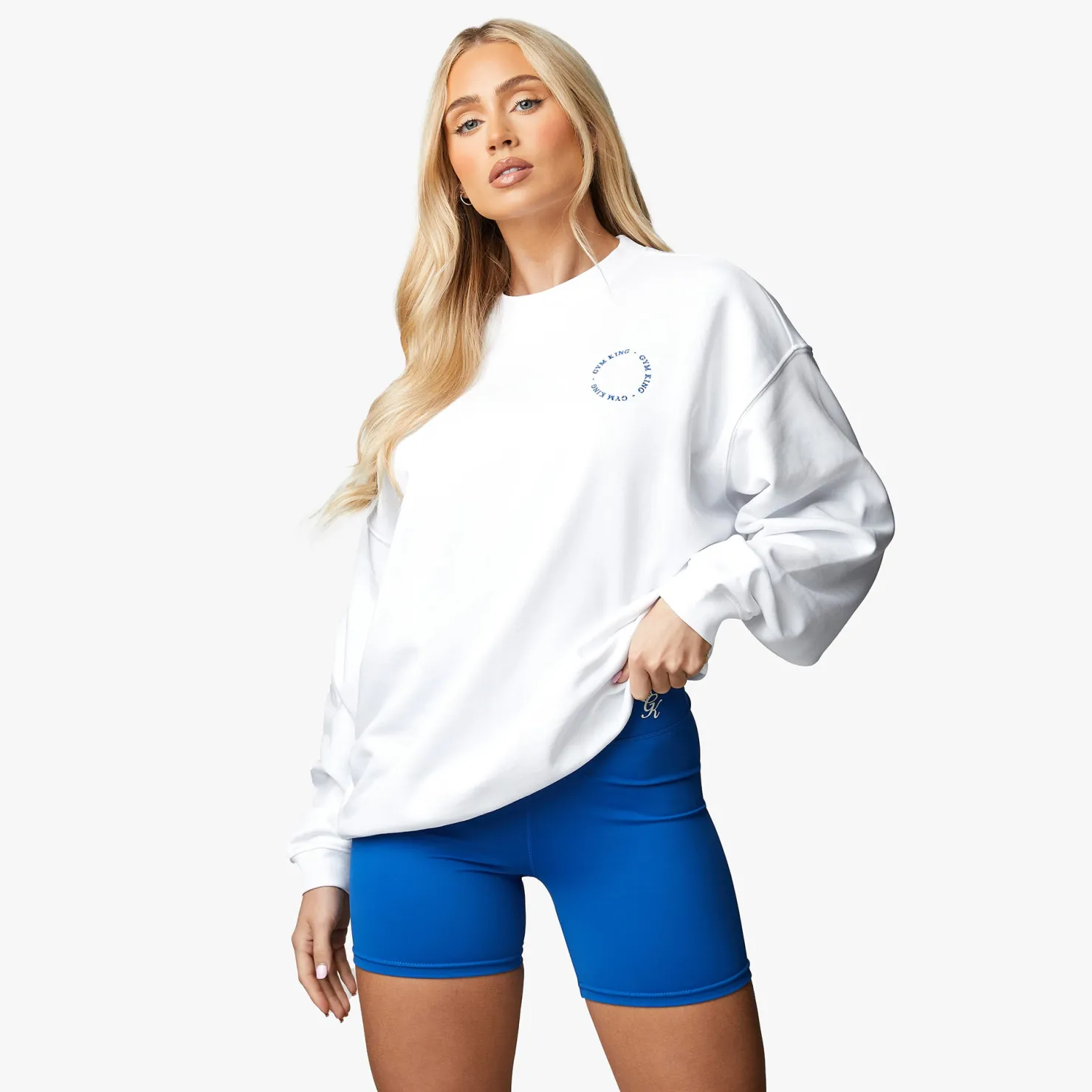 Co-Ords<Gym King Recharge Oversized Crew White