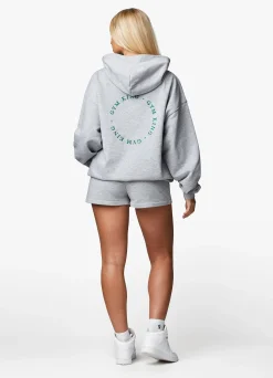 Hoodies<Gym King Recharge Oversized Hood Light Grey Marl